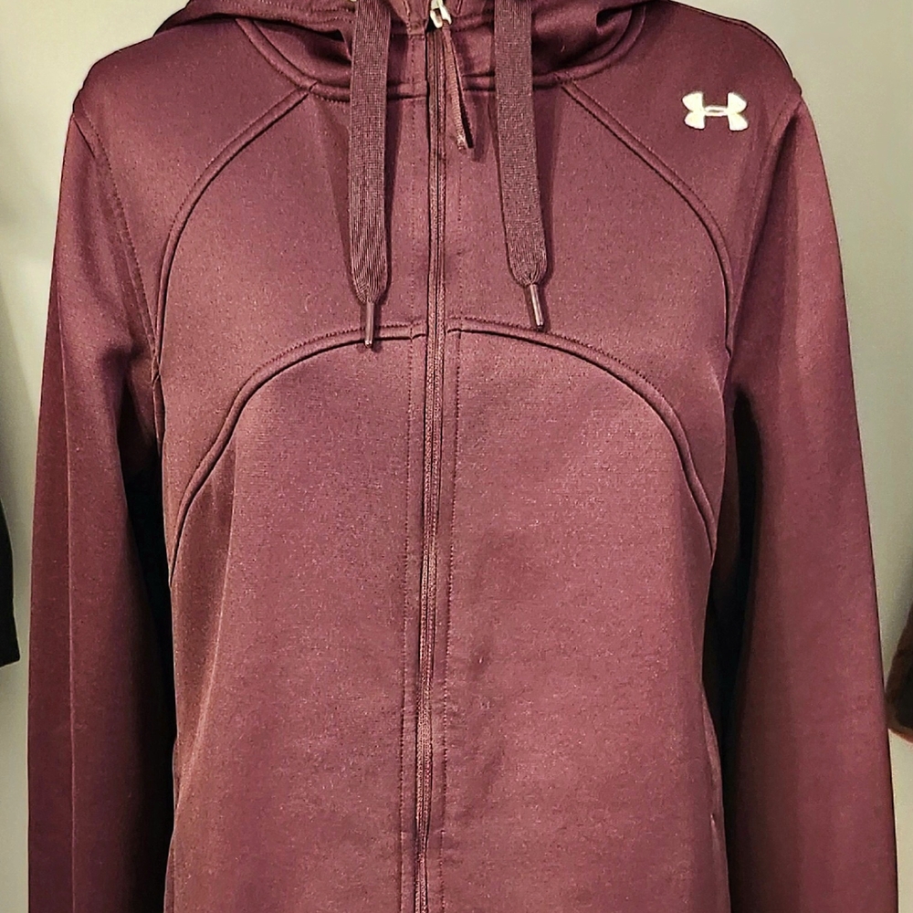 Under Armour Women's Burgundy Full-Zip Hoodie